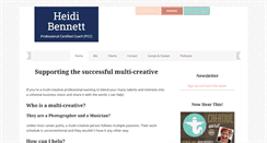 Desktop Screenshot of heidibennett.com