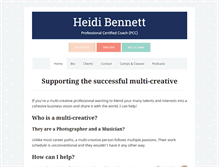 Tablet Screenshot of heidibennett.com